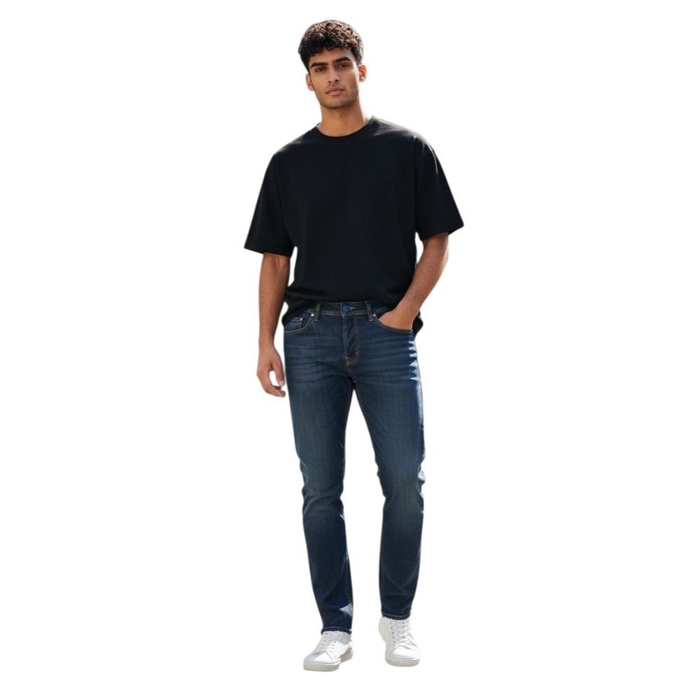 Siviglia Denim Core Jeans Men's Size 35 Blue Straight Leg 32x33 Made In Italy